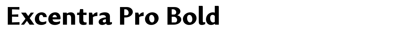 Excentra Pro Bold